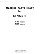 Singer 431D 200A Parts List