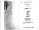 Singer 44-26 List Of Parts