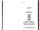 Singer 58-11 Parts List