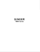 Singer 5800 Series Parts List