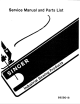 Singer 695B018SM Service Manual & Parts List