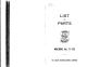Singer 71-142 Parts List