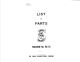 Singer 96-18 List Of Parts