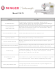 Singer FEATHERWEIGHT FW-75 Datasheet