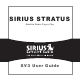 Sirius Satellite Radio SV3 User Manual