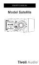 Sirius Satellite Radio Model Satellite Owner's Manual