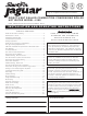 Slant/Fin Jaguar J-390 Installation And Operating Instructions Manual