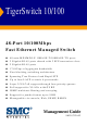 SMC Networks TIGERSWITCH SMC6752AL2 Management Manual