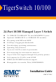 SMC Networks SMC6724L3 INT Installation Manual