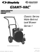 Giant-Vac LBC6151BV Operator's Manual