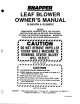 Snapper SLB862 Owner's Manual