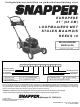 Snapper EUROPESE ERP217019BV Safety Instruction & User Manual