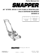 Snapper NR20500 Parts Manual