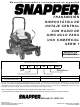 Snapper SERIE 1 CZT19481KWV Manual Del Operador E Instrucciones De Seguridad