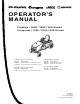 Snapper 1800, 2800, 500, 1700, 2700,  400 Operator's Manual
