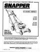 Snapper 21357B Safety Instructions & Operator's Manual