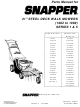 Snapper 21351D Parts Manual