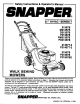Snapper 21407T-2 Safety Instructions & Operator's Manual