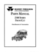 MASSEY FERGUSON 2300 Series Parts Manual
