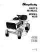 Simplicity 4108 Parts Manual