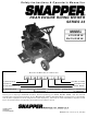 Snapper 421823BVE Safety Instructions & Operator's Manual
