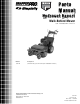 Snapper 5901182 Parts Manual