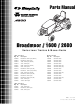 Simplicity Broadmoor 2600 Parts Manual