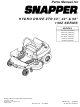 Snapper CSC18533 Parts Manual