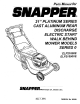 Snapper ELP21500VE Parts Manual