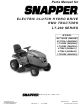 Snapper ELT18538, ELT2044, LT18538, LT18500, LT2042, LT2044, LT22500 Parts Manual