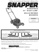 Snapper ESPV21, ESPV21S Safety Instructions & Operator's Manual