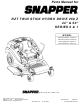 Snapper ERZT185440BVE, ERZT20441BVE2, RZT22500BVE2, RZT22501BVE2 Parts Manual