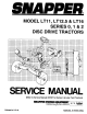 Snapper LT12.5 Service Manual
