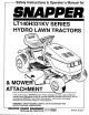 Snapper LT140H331KV Series Safety Instructions & Operator's Manual