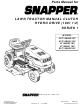 Snapper LT140H331KV Parts Manual