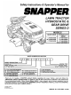 Snapper LT145H33DBV Safety Instructions & Operator's Manual