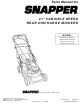 Snapper NSPV21675 Parts Manual