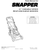 Snapper NSPV21675, NSPV21675E, SPV21675, SPV21675E, SPV21675EFC, SPV21675FC Parts Manual
