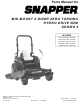 Snapper NZM19483KWV, NZM21523KWV, NZM25523KWV, NZM25613KWV, NZM27613KH Parts Manual