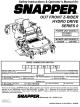 Snapper OUT FRONT Z-RIDER ZF2100DKU Safety Instructions And Operator's Manual