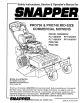 Snapper PP71250KW Safety Instructions & Operator's Manual