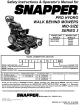 Snapper PRO HYDRO SPA361 Safety Instructions & Operator's Manual