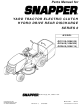 Snapper RD1740, RD1840, RD2040 Parts Manual