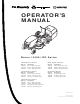Simplicity RT Series Operator's Manual