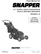 Snapper Series 19 EP216751BV Parts Manual
