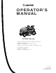 Snapper SGT27540D Operator's Manual