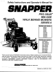 Snapper SP320 Safety Instructions & Operator's Manual