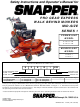 Snapper SPE131KW, SPE151KW, SPE361, SPE381 Safety Instructions & Operator's Manual