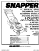 Snapper XP21500KWV Parts Manual