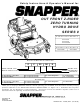 Snapper ZF2200K, ZF2500K, ZF2500KH, ZF5200M, ZF6100M Safety Instructions & Operator's Manual